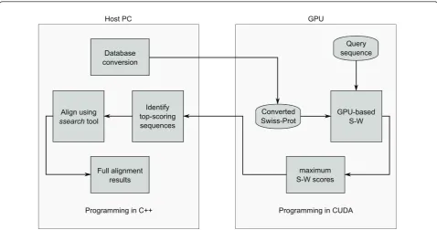 Figure 4 Description of the DOPA GPU implementation. The figure presents a block diagram description of the DOPA GPU implementation.