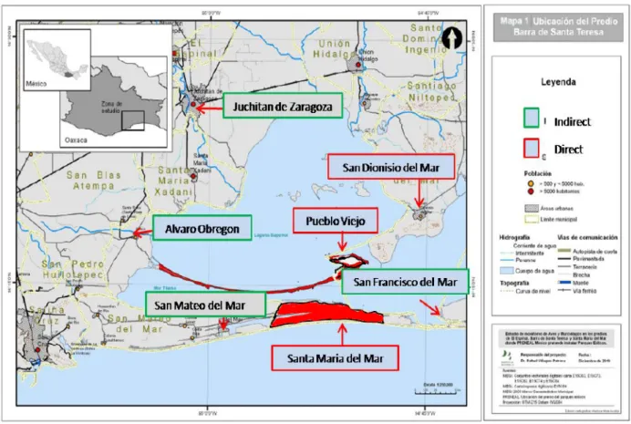 Figure 1: Location of the San Dionisio Project (IADB, 2011) 
