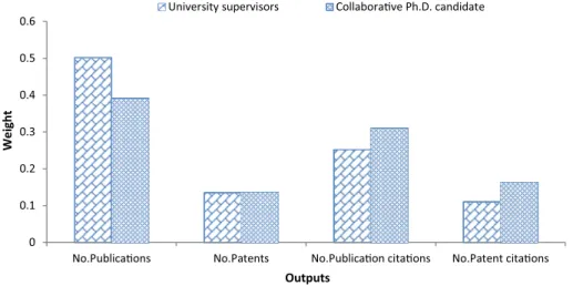 Fig. 1 Importance of the outputs from different perspectives