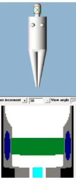 Figure 2: PCXMC Positioning and scout window 