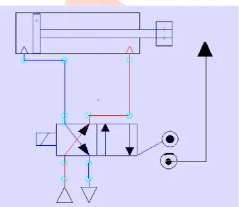 Fig 4. Hydraulic circuit for slider actuation 