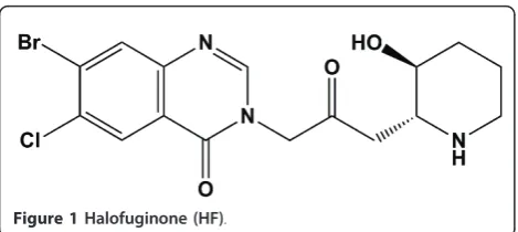 Figure 1 Halofuginone (HF).