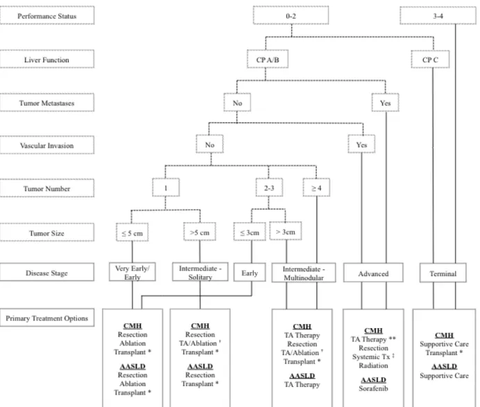 Figure 2.1: Summary of treatment recommendations for patients diagnosed with 