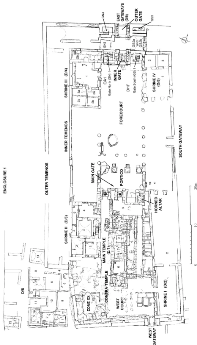 Figure 1. Plan of the Temple of Tutu at Ismant el-Kharab,  ancient Kellis