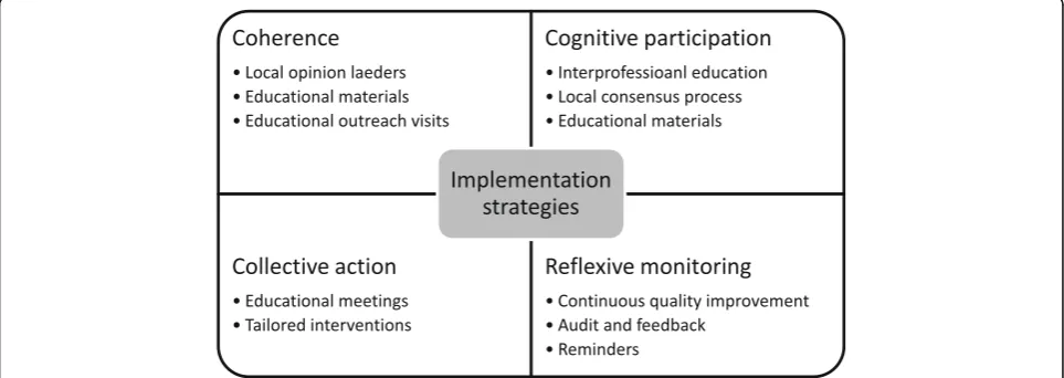 Fig. 2 Implementation strategies selected to target constructs of NPT