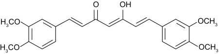 Figure 1 The structure of dimethoxycurcumin (DMc).