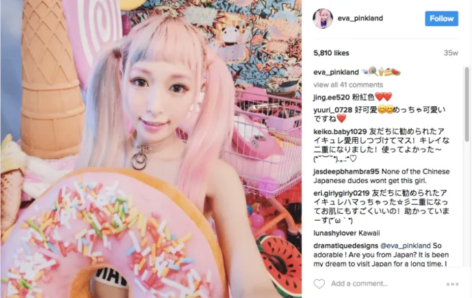 Figure 5. @eva_pinkland, Instagram post, https://www.instagram.com/p/BHwoYcEAfHQ/. 