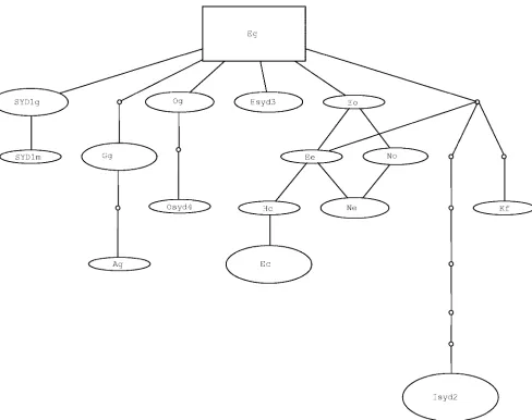 FIG. 2. ITS haplotype network of Australian strains. The size of each oval is proportional to the number of individuals