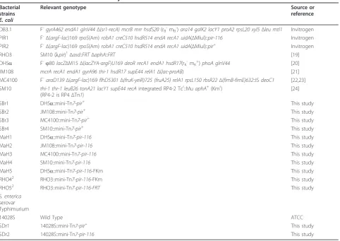 Table 1 Bacterial strains used in this study