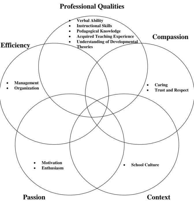 Figure 2.  Conceptual Framework—Dimensions of Teaching                               
