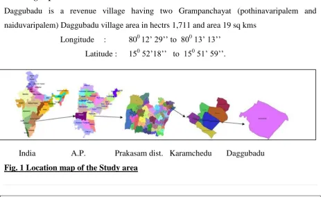 Fig. 1 Location map of the Study area  