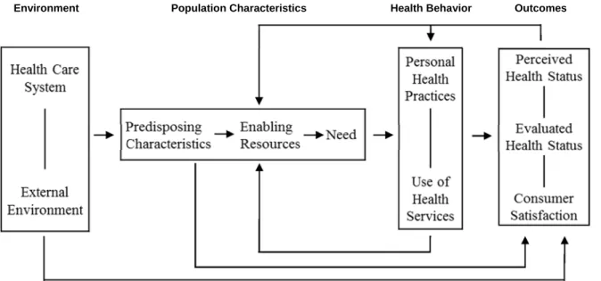 Figure 1.1 - Andersen Health Care Utilization Model 