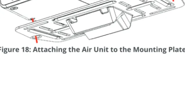 Figure 18: Attaching the Air Unit to the Mounting Plate 