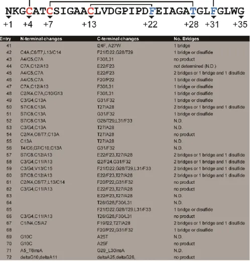 Table 3.1b. Unpublished SboA mutant analysis  