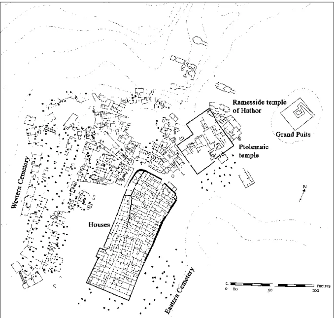 FIGURE 2. MAP OF THE VILLAGE OF DEIR EL-MEDINA