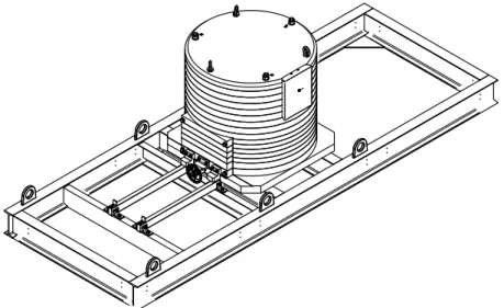 Fig. 5. A computer-aided design drawing of the Russian shipping shield. The construction is of steel plates