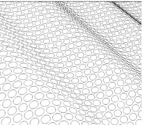 Figure 2.11: The texture causes the image to appear to have a ripple shape (Wiersma, 2007).