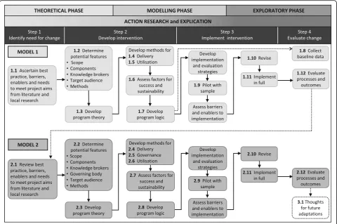 Fig. 4 Development, implementation and evaluation of an in-house Evidence Dissemination Service