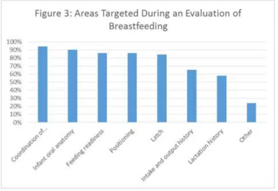 Figure 3: Areas Targeted During Evaluation of Breastfeeding 