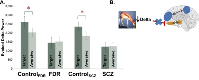 Figure 2.5. Disrupted Neural Oscillatory Activity in SCZ and FDR 
