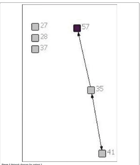 Figure 5 Network diagram for patient 5.