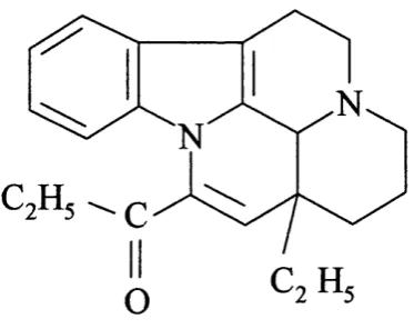 Figure 1.4 The structure of Vinpocetine PDEl selective inhibitor.