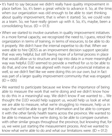 Table 4 Quotations describing peer influence
