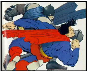 Figure 1: Batman punching Superman 