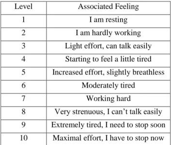 Table 1. Modified category-ratio RPE scale (Borg, 1982). 