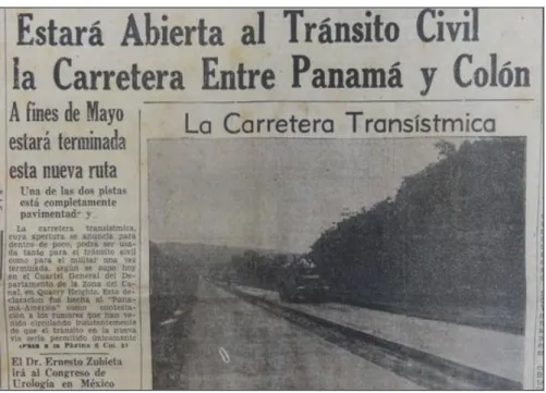 Figure 4.3: Paving of the Transístmica nears completion, May 7, 1942.  315