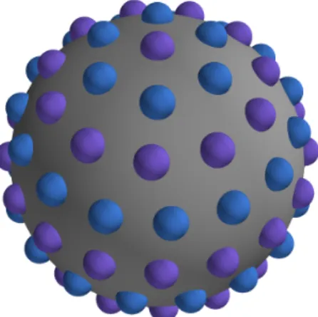 Figure 2. An example of 100 particles distributed on a sphere using the SEA (equal-area and subsequent latitude-stretching) method