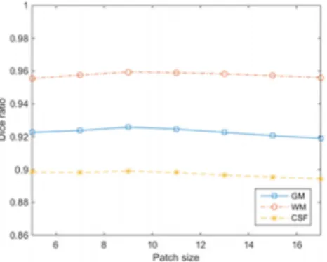 Figure 9 shows the di fferences of the label maps with respect to the ground-truth segmentations, indicating that the proposed method produces better segmentation with lesser false positives and false negatives.