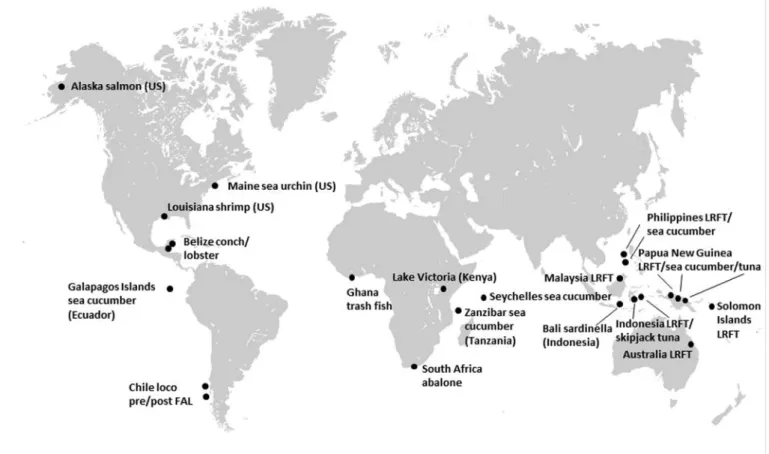 Fig. 2. Geographic distribution of cases included in the analysis.