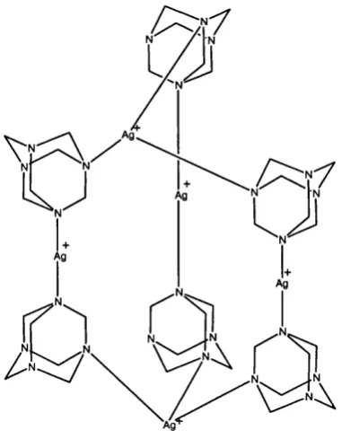 Figure 1.4 Three-dimensional süver-hexamethylenetetramine complex