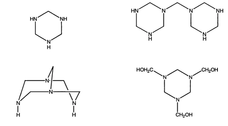 Figure 2.3 Possible products from reaction of ammonia and 