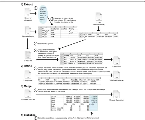 Figure 3 Overview over ADE workflow.