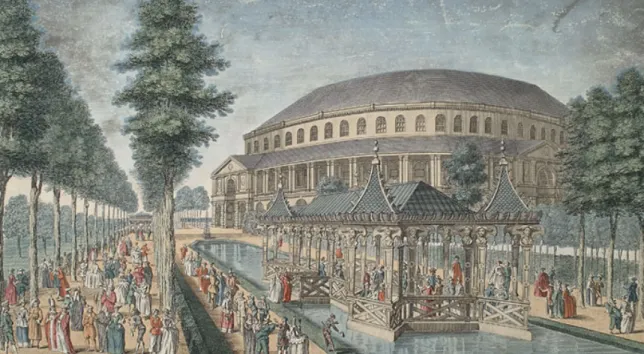 Figure 6: Rotunda at Ranelagh Gardens by Thomas Bowles (1754) 