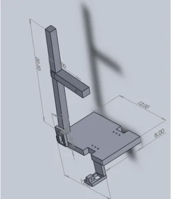 Figure 10:  Ankle Loader Dimensions – Footplate View 