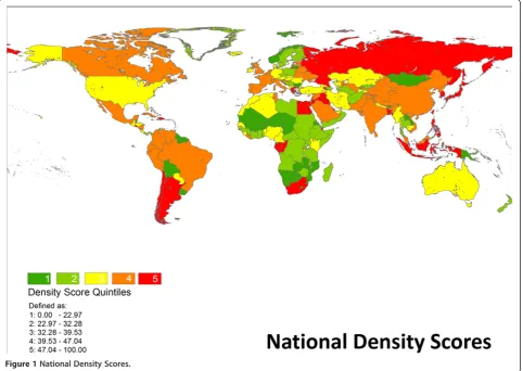 Figure 1 National Density Scores.