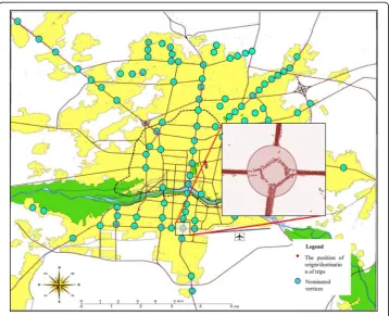 Fig. 4 Spatial distribution of aggregated OD points