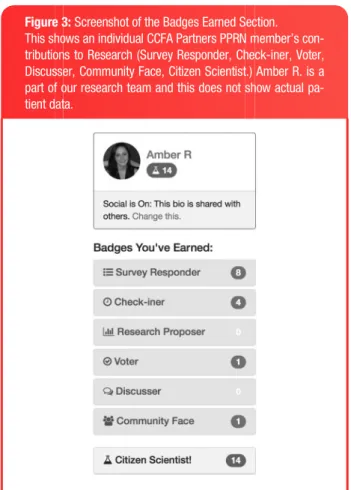 Figure 3: Screenshot of the Badges Earned Section.