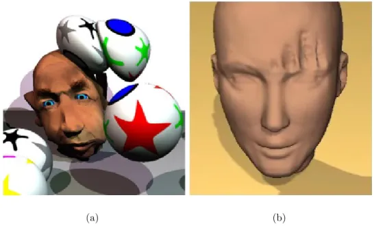 Figure 1.6: Deformation Detail. The Shape Matching algorithm [MHTG05], here illustrated on Fig