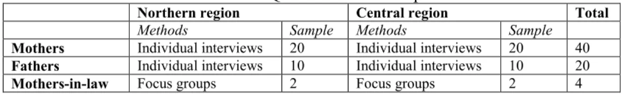 Table 4.6: Qualitative data sample 