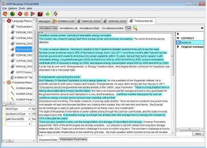 Figure 1: Highlighted Sentences in Document.