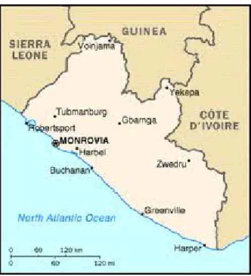 Figure 2 – Map of Liberia  