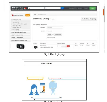 Fig 2: Chatbot system 