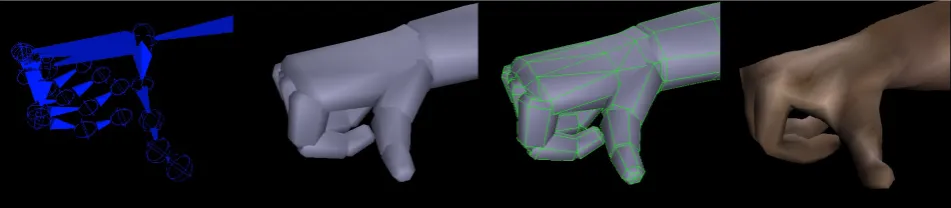 Figure 1: Synthetic Dataset: 3D reconstructions of hand conﬁgurations from Cyberglove joint angles.