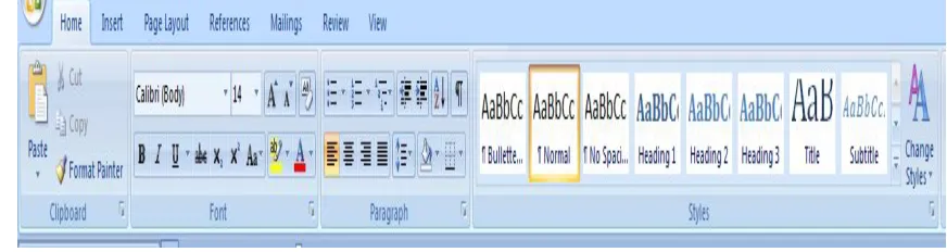 Figure 7: Built-In Bibliography Sub-Menu 