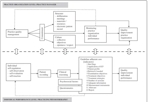 Figure 1 Programme theory of the Quality Improvement in Physical Therapy (QUIP) programme.