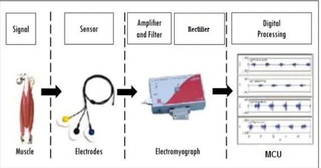 Fig. 1 Block diagram of EMG acquisition system 